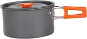 TENOL Camping Pot Cookware Non Stick Compact Boiling Water Lightweight Saucepan Cooking Pot for Explorers Picnics Fishing People
