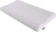 SUQ I OME Slim Sleeper - Thin Latex Pillow for Sleeping, Thin & Low Profile for Neck Pain, Stomach, Back Sleeper and Side Sleeper (L 24 x w 15.5 x 2.3/3.2 inch)
