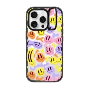 iPhone 16 Pro Impact Ring Stand Case MagSafe Compatible Wavey Faces by SOFE Store