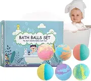 Children Bath Balls | 6Pack Natural Kids Bubble Bath Fizzy Balls | Bath Balls For Kids Fun & Educational Gentle On Skin,