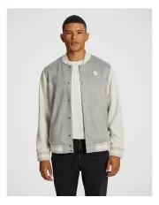 [yd.] Yale Varsity Jacket in Ice Grey