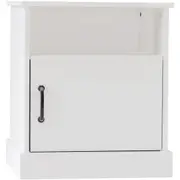 Bedside Table 1 Shelf 1 Door Side Table Nightstand Unit Lamp Stand Bedroom
