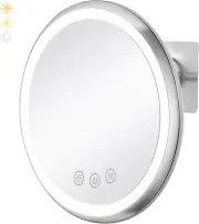 Easy-Install 360° Fogless Heated Shower Mirror - Rechargeable & Waterproof