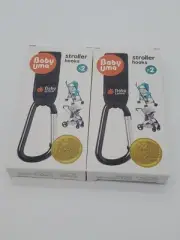 2 Packs of BABY UMA - Baby Stroller Hooks 4 Hooks Total Great to hold bags etc