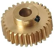 Gears Pinion Gear Set, Pinion Gear 1pcs 0.5M 20T 23T 24T 26T 30T 32T 34T 35 Teeth Step Spur Gear 0.5 Module Copper Gear 3mm 3.17mm 6mm 6.35mm Bore Pinion Gear bore Shaft(6.35mm Bore,22 Teeth)