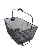 Wire Mesh Rear Basket Black QR