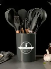 12pcs/set Kitchen Spatula Silicone Cooking Utensils Silicone Material Set