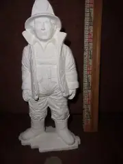 Fireman Fire Department Ceramic Bisque U-Paint Ready to Paint Firemen