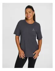 [Rockwear] Logo Boyfriend Tee in Pewter