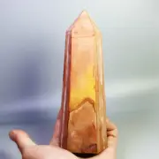 1.13lb Natural Ocean Jasper Agate Geode Crystal Tower Wand Point Healing Mineral