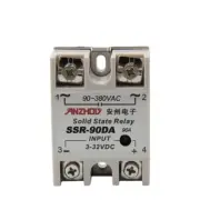 1pc SSR-90DA 90A Solid State Relay 3-32VDC / 90-380VAC