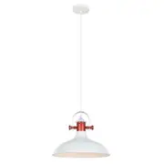 CLA Narvik Industrial Dome Pendant Light- White