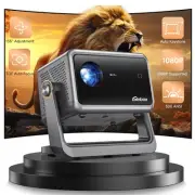 [Auto Focus] Mini Projector with WiFi6 Bluetooth, 135°Rotatable Portable Ceil...