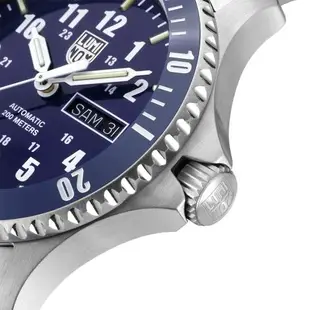 LUMINOX 雷明時 Sport Timer 200米潛水自動機械錶 42MM / 海軍藍 / 藍陶瓷圈 / 鋼帶 A0924