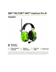 3M™ PELTOR™ WS™ LiteCom PRO III Headset, Headband, MT73H7A4D10NA GB, 1 EA