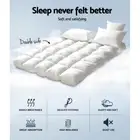 Giselle King Mattress Topper Bamboo Fibre Pillowtop Protector New