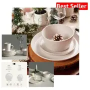 Albie 32-Piece Modern Stoneware Dinnerware Set for 8 - Perfect Housewarming Gift