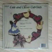 Cute and Clever Cut-Outs Bonnie Blue 11" Wood Wreath Country Goose Art Craft