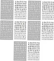 TOVINANNA 5 Pack Geometric Pattern Mandala Nail Stickers Set Manicure Art Supplies