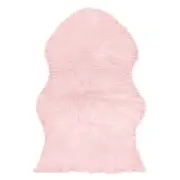 Pink Faux Sheep skin Rug Home idea indoor winter warm Fluffy
