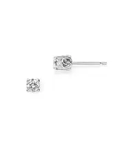 Diamond Stud Earrings in 14K White Gold, 0.25 ct. t. w.