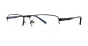 MODERN OPTICAL LETHAL MEN'S EYEGLASSES 59-18-140 MT. NAVY/BLUE W/ SOFT CASE
