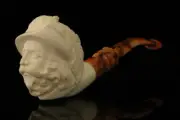 Cavalier Block Meerschaum Pipe with fitted case M1344