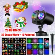 Christmas Laser Lights Projector Outdoor Lazer Projection Light Waterproof Ocean