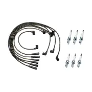 Bosch Ignition Leads +6 Denso Iridium Power Plugs for Ford Fairmont Falcon XD XE