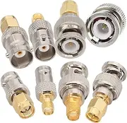 SMA to BNC Kits 3 Sets RF Coaxial Adapter Male Female Coax Connector 12 Pcs