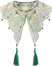 [Generic] False Collar Tassels Small Shawl Scarf for Dresses(Tassel Beads)