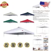 Durable 10x10 Canopy Replacement Top with Air Vents - Waterproof & UV Protected