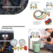 R12 R22 R134a R404a Manifold Gauge Set 3" Gauge HVAC Charging A/C V5D4