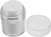 SOESFOUFU Elegant 30ml Airless Pump Jar Travel Toiletry Container Lotion Dispenser for Skincare on The Go