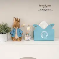 在飛比找樂天市場購物網優惠-【躍獅線上】彼得兔/比得兔 PU面紙盒-立兔(藍)