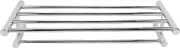 Stainless Steel Towel Hanger, Wall Mounted Towel Holder Space Saving Towel Rack Hand Towel Bar Bath Towel Shelf for Bathroom Wall