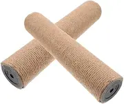 2Pcs Sisal Cat Scratching Post Replacement Heavy Duty DIY Cat Tree Parts Vertical Pole for Indoor Cats Promotes Healthy Scratching Space Saving Design