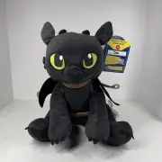 Build A Bear Plush Toothless How to Train Your Dragon Saddle Wings Black New