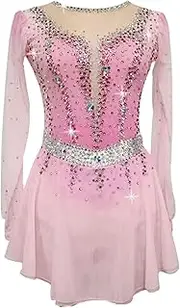 [Zagitova] Ice Figure Skating Dress for Girls Gradient Women Handmade Competition Dance Clothing with Shiny Rhinestone