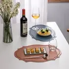 European Style Tableware Mat Oval Dining Table Pad Retro Placemat Hotel