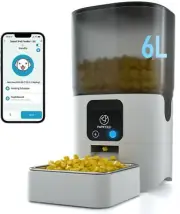 5G WiFi Automatic Cat Feeders: Smart Automatic Cat Food Dispenser with Slow F...