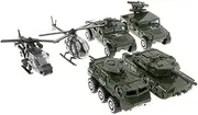 Generic 1:87 Alloy Vehicle Model Set Kids Army Helicopter for Tank Toy