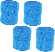 2Pairs Elastic Sports Sweatbands Comfortable Golf Tennis Wrist Belts for Men Women Quick Dry Absorbent Material Fit for Running Yoga Fitness Activities