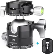 G40 Low Profile Tripod Ball Head Double Panoramic CNC Metal Camera Tripod Bal...