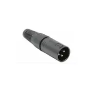 PRO 3 Pin Cable Mount Microphone XLR Connector Male Pack of 2