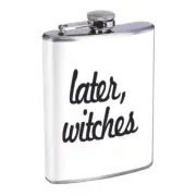 Witches Pun Em1 Flask 8oz Stainless Steel Hip Drinking Whiskey