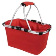 Karlstert Two Handle Foldable Carry Basket - Red