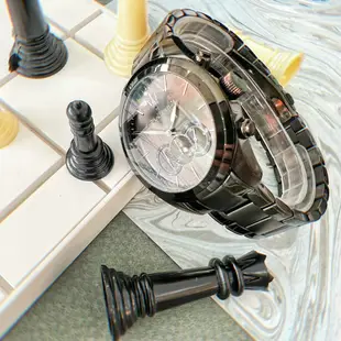 【Maserati瑪莎拉蒂】TRAGUARDO 性格槍黑三眼計時手錶 R8873612002 45mm 現代鐘錶