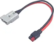 10AWG SB50 to PP45 Connection Cable, ADS Plug 45 Amp to SB50 Extension Cable for Solar Panel Solar Generator Portable Power Station RVs and Battery Systems