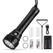 Diving Flashlight Bright 5000lm Dive Lights Waterproof Underwater Torch Lights